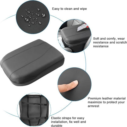 SXCY for 2025 Chevy Tahoe Suburban Armrest Cover for 2025 Chevrolet Tahoe Accessories 2025 Tahoe Center Console Cover 2025 Tahoe Suburban Middle Console Cover (Thin Cover)