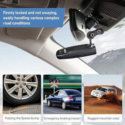 Radar Detector Mount Rearview Mirror Bracket,Car Truck Mirror Radar Mount Bracket,Aluminum Rearview Mirror Rod Mount (for Uniden Radar Detector)