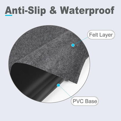 4.9 x 9.2 ft Garage Floor Mat for Under Car & Golf Cart, Oil Spill Mat to Protect Floor from Drips, Spills, Stains & Splashes - Garage Rugs for Garage, Shop & Parking