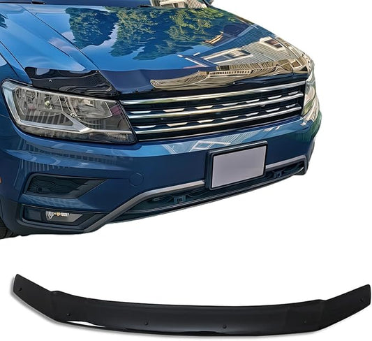 OMAC Front Bug Shield Hood Deflector Guard for VW Tiguan 2018-2021 Black Smoke