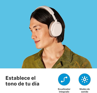 Sennheiser ACCENTUM Wireless Bluetooth Headphones - 50-Hour Battery Life, Audio, Hybrid Noise Cancelling (ANC), All-Day Comfort, White