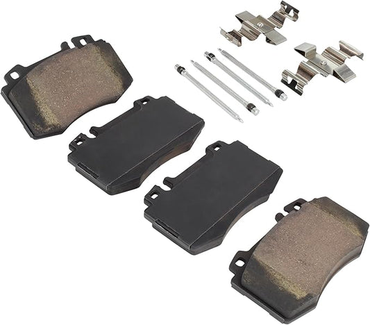 Premium Semi-Metallic Front Brake Pads (1001-0847M) Compatible with 1999-2012 Mercedes-Benz (CL500/CL55 AMG/CL600/CLS500/CLS550/E500/E55 AMG/G500/ML430/ML500/ML55 AMG/S430/S500 & More)