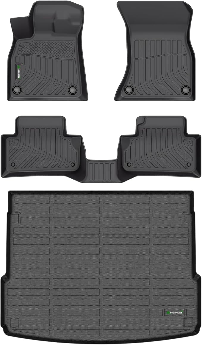 ANBINGO®Floor Mats Fit for Audi Q5 (No PHEV) 2024-2018 & Cargo Liner All Weather Car Mat for Audi Q5 TPE Trunk Mat for Q5 Rubber Liner Carpet for Q5 Automotive Accessories