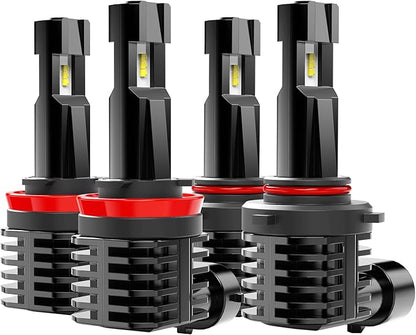 BEAMTECH 90/05 H/11 Fog Light Bulb, 4Pcs Fog Light Bullb or Powersports Accessory Lights
