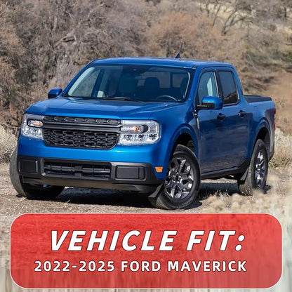 4PCS in-Channel Rain Guards Fit for Ford Maverick 2022 2023 2024 2025, Front and Rear Window Visors Wind Deflectors, Vent Shade Weather Shield for 2022-2025 Maverick Accessories