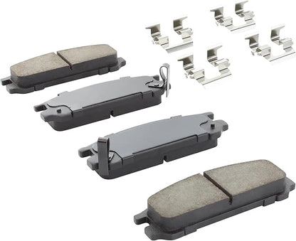 Premium Ceramic Rear Brake Pads (1001-0471C) Replacement for Subaru Impreza 1996-1993, Impreza 1998, Impreza 2008, Legacy 1999-1990, SVX 1997-1992