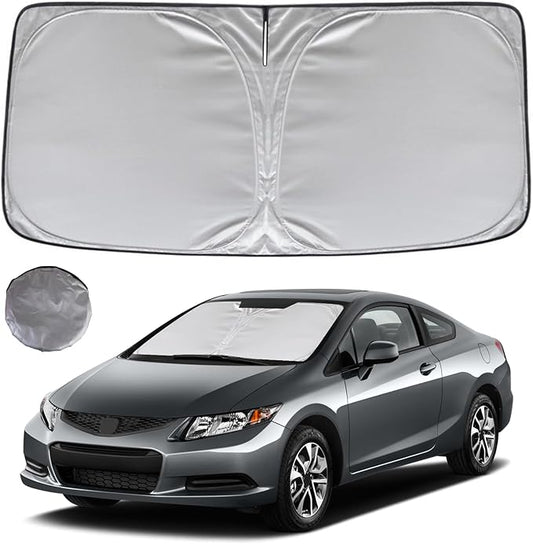 KAYZT Windshield Sun Shade for 2012-2015 Honda Civic Foldable Sunshade Front Window Custom Fit Car Accessories