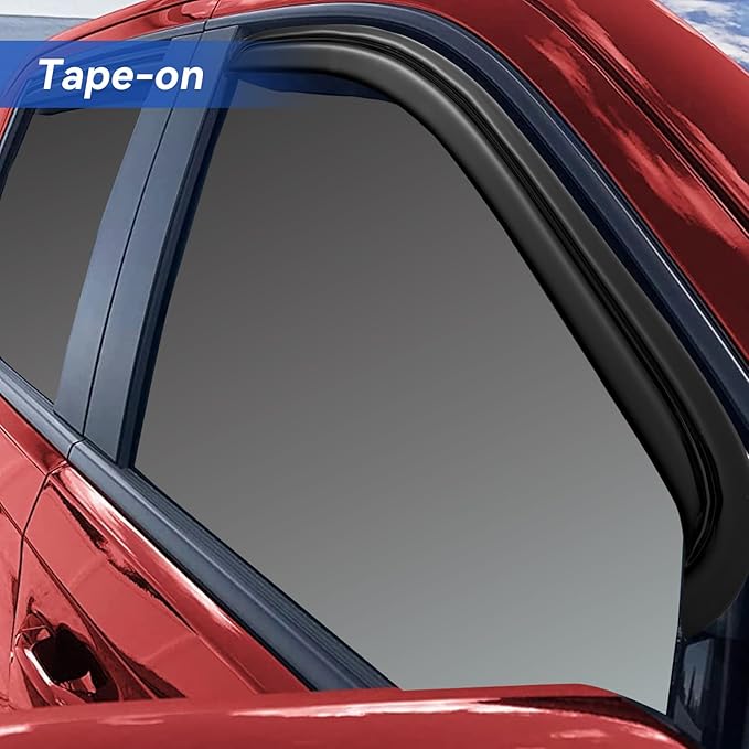 Window Visors Rain Guards for 2010-2024 Toyota 4Runner, Out-Channel Window Vent Wind Deflectors Visors Shades for 10-24 4 Runner