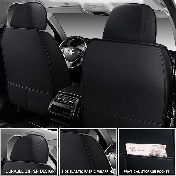 Car Seat Covers,Car Seat Protector Waterproof,Seat Covers Front, Car Seat Protectors,Automotive Seat Covers Fit for Most Cars Brown