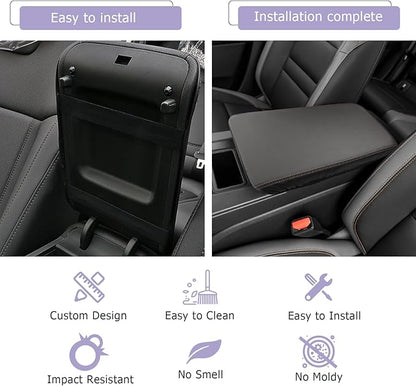 LUWU 2024 2025 Prologue Center Console Cover Compatible with 2024 2025 Honda Prologue Accessories 2025 Prologue EX/Touring/Elite Armrest Cover Center Console Pad Armrest Console Cover (Thin Black)