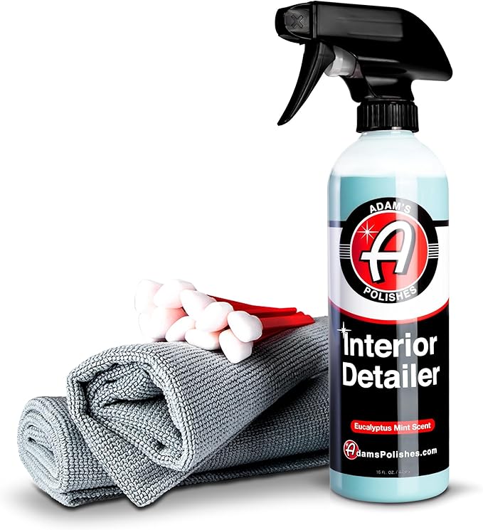 Adam's Polishes Interior Detailer 16 fl. oz (Combo) - Total Car Interior Cleaner, Protectant & Dressing | All Purpose Cleaner & Leather Conditioner | Vinyl, Dashboard, Screen, Seat Cleaner & More