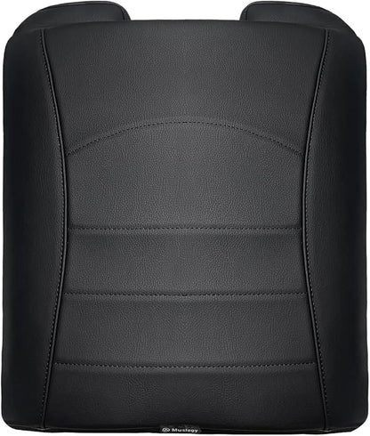 Muslogy Center Console Armrest Cover Compatible with Dodge Ram1500 2013-2018 & ram2500/3500 2013-2025 Comfort Armrest Pad Arm Rest Cushion Vegan Leather Protector 1-Inch Extra Thick(Jump Seat ONLY)
