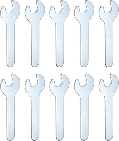 HARFINGTON 10pcs Small Wrench Open End Wrench 8x70x1.8mm Metric U-Shaped Single Open Ended Spanner Super Thin Small Flat Head Galvanizing Wrench for Automotive Repair Furniture Assembly