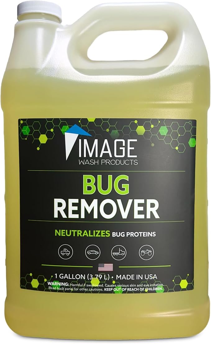 Image Wash Products Bug Remover – (1 Gallon) Best Bug Remover for Cars/Truck Exterior | Bug Cleaner for Vehicles, Car Bug Remover Spray, Bug Off Car Cleaner, Bug Wash for Cars