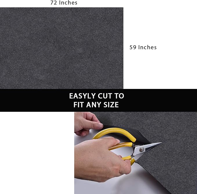 Large Motorcycle Mat Under Car Washable Garage Mats Oil Absorbent Pad Rubber Backing Layer Garage Mats Under Car Protects Floor from Spills, Drips, Splashes and Stains Oil Drip Pan (59x72 In)