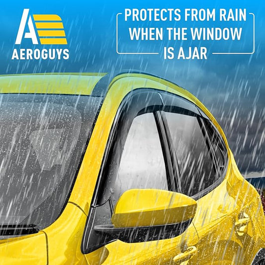 Extra Durable Window Deflectors Tape-On Window Visors Rain Guards Fit for Ford Escape 2020-2025, Sun Visors, Wind Vent for Shades, Exterior Car Accessories - 6pcs. AG0166
