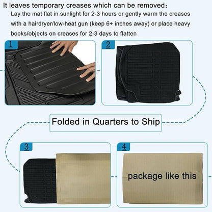 CRV Floor Mats Compatible with 2023-2026 Honda CR-V，All Weather Protection Waterproof Durable Anti-Slip Odorless Custom-fit TPE Floor Liner Front and Rear Row Set