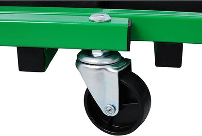 Mechanic Creeper and Stool, 36" Z Creeper Seat, 2-in-1 Garage Tool, 300 lbs Capacity, Low Profile with 6 Wheels (Green)