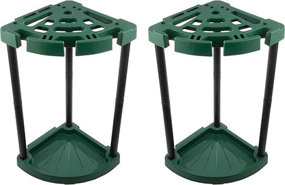 Stalwart Tool Organizer 2-Pack - Garage Storage Rack - Organize Up to 48 Yard Tools - Corner Rack for Home or Shed - Easy to Assemble Utility Racks