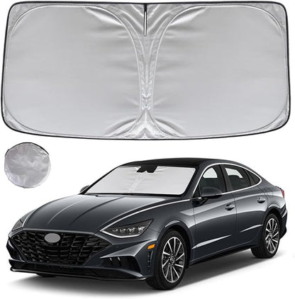 KAYZT Windshield Sun Shade for 2020-2025 2026 Hyun-dai Sonata Foldable Sunshade Front Window Custom Fit Car Accessories