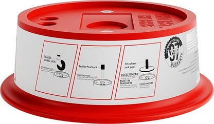 ANDERSEN HITCHES | 3684 | 4" Jack Block with Magnets | Fits up to 9" Jack Stand | RV & Camper Leveling | 50,000 lbs Capacity | Made in USA (4" Jack Block, 1)