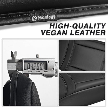 Muslogy Center Console Armrest Cover Compatible with Ford Explorer 2020-2024 2025 Comfort Armrest Pad Arm Rest Cushion Vegan Leather Protector Regular Thick