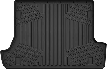 OEDRO Cargo Trunk Liner Floor Mat Compatible with 2010-2024 Toyota 4Runner with 3rd Row Seats, Unique Black TPE All-Weather Guard Cargo Mats