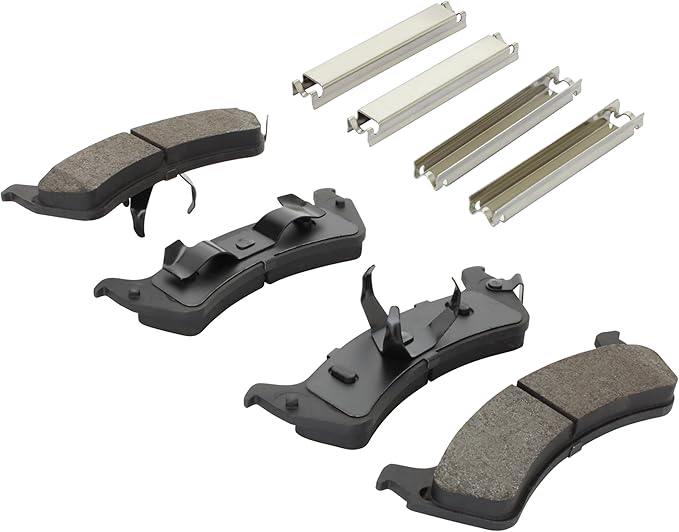Premium Semi-Metallic Rear Brake Pads (1001-0667M) Compatible with Ford Explorer 2001-1995, Explorer Sport 2003-2001, Explorer Sport Trac 2005-2001, Ranger 2002-1998 & More