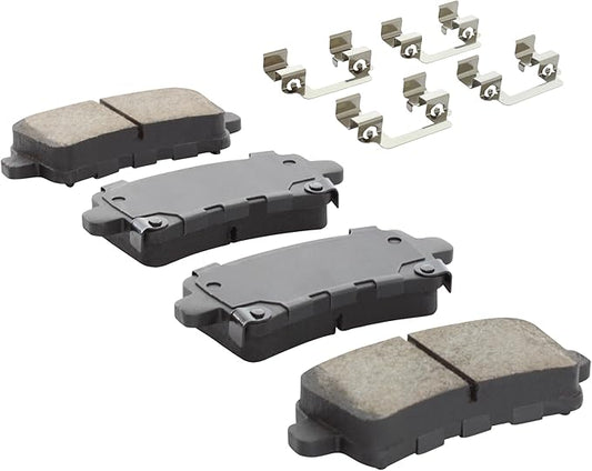 Premium Semi-Metallic Rear Brake Pads (1001-1430BM) Compatible with 2011-2020 Buick/Cadillac/Chevrolet/Saab (9-5/Impala/LaCrosse/Malibu/Malibu Limited/Regal/XTS)