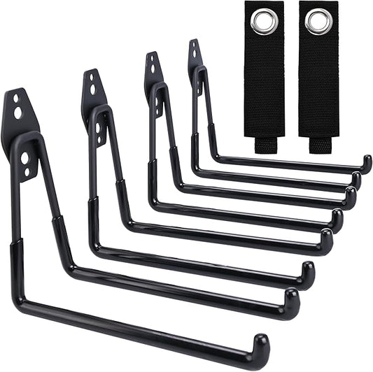 QUELIEN Large Garage Hooks, Heavy-Duty 7.5 in Cord Organizer for Garage Organization, Storage, and Hose Holder – Space-Saving and Durable Design for Home, Garage, and Workshop Use