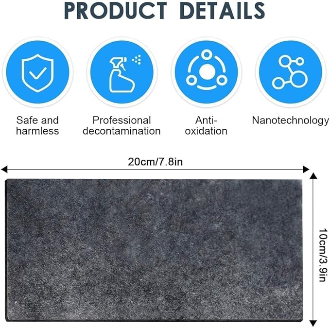 Car Scratches Remover,6 Pack 2025 Nano Sparkle Cloth for Car Scratches Multi-Purpose Nano Magic Cloth Easy to Repair Paint Scratches,Water Spots Surface Polishing