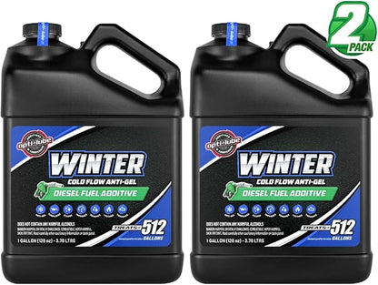 Opti-Lube Winter Formula Anti-Gel Diesel Fuel Additive: Gallon (2 Gallons (Treats 1024 Gallons))