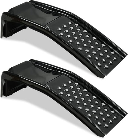 Rockland 4 Ton 8000 LBS Solid Steel Car Ramp Set, 35" L x 13" W x 9" H, Heavy Duty Auto Truck Ramps for Oil Change and Car Repair, Ideal for Easy Home Garage Maintenance (Pack of 2)