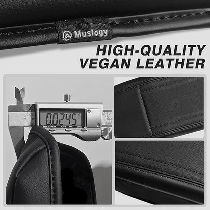 Muslogy Center Console Armrest Cover Compatible with Toyota RAV4 2013-2018 Comfort Armrest Pad Arm Rest Cushion Vegan Leather Protector Regular Thick