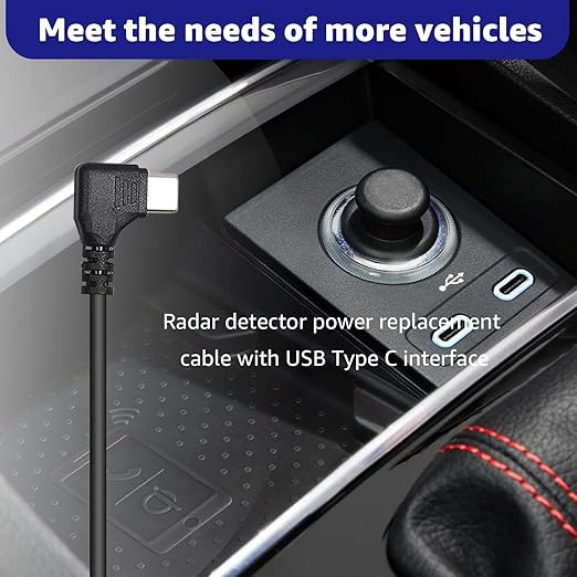 USB-C to RJ11 Plug Cable,Radar Detector Cable for Uniden R1 R3 R7 Escort MAX360 MAX 360c IX IXc Beltronics Cobra Passport 9500i Radenso XP etc(6.56FT)