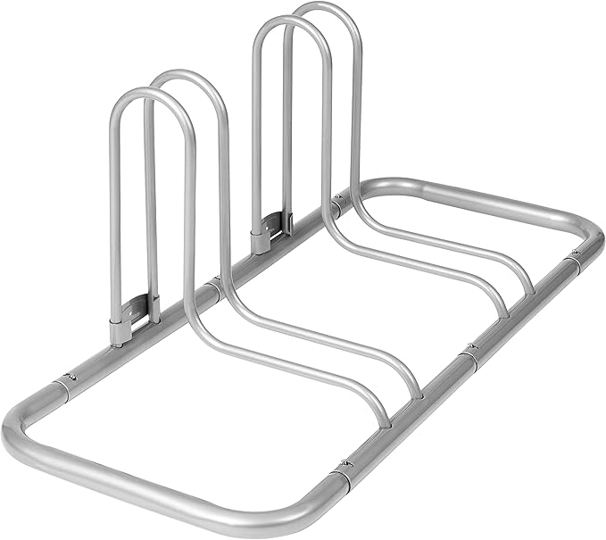 Retrospec Stash Rack 2, 4 & 5 Bike Floor Stand Bicycle Storage Organizer for Mountain Bike, Road Bike, Weather Resistant Fine Powder Steel Coating Fits Wheels up to 3"