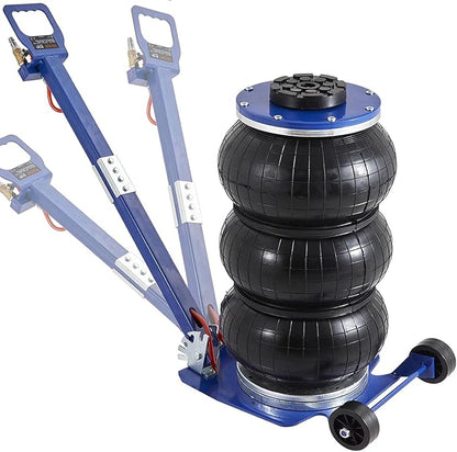 VEVOR Air Jack, 3 Ton/6600 lbs Triple Bag Air Jack, Airbag Jack with Six Steel Pipes, Lift up to 17.7", 3-5 s Fast Lifting Pneumatic Jack, with Adjustable Long Handles for Cars