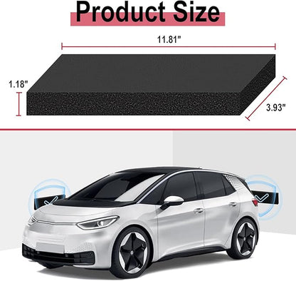 Garage Wall Protector for Car Doors, Garage Wall Bumper, Waterproof Garage Anti-Collision Strip, 11.8" x 3.9" x 1.18" Self Adhesive EVA Foam for Collision Protection (2 Pack)