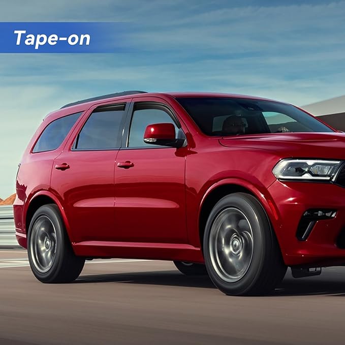 Window Visors Rain Guards for 2011-2025 Dodge Durango, Out-Channel Window Vent Wind Deflectors Visors Shades for 11-25 Durango