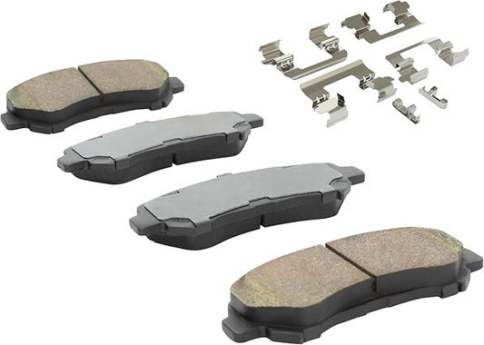 Premium Ceramic Front Brake Pads (1001-1338C) Compatible with Nissan Rogue 2013-2008, X-Trail 2013-2008, X-Trail 2016, Renault Koleos 2014-2009, Safrane 2009, Suzuki Kizashi 2015-2010