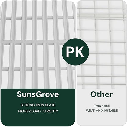 SunsGrove 3x6 Garage Storage Overhead Rack Organization, Adjustable Ceiling Mounted Storage Racks, 800LBS Weight Capacity, 22"-40" Ceiling Dropdown, White