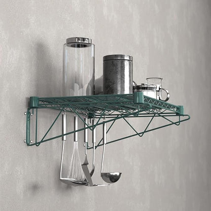 18" x 24" Green Epoxy Wire Wall Mount Shelf