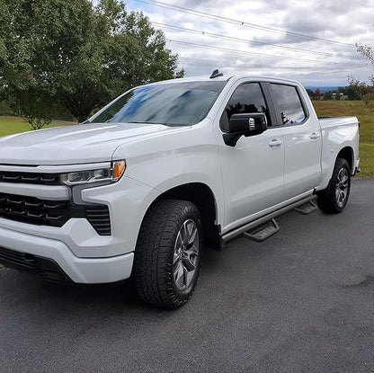 BINARY STAR Running Boarads Compatible with Vehicle 2022-2025 Toyota Tundra CrewMax Cab, 5.5 Inch Drop Down Tundra Side Steps, One-Piece Design Step Bars Made with Carbon Steel.