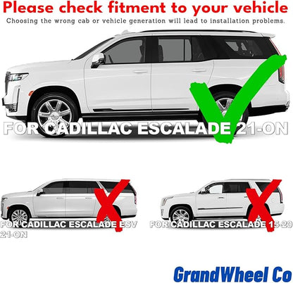 Window Deflectors Smoke Tinted in-Channel Side Window Vent Visor Deflectors Rain Guards Compatible with Escalade 2021-2025 - 4pcs. GW0275