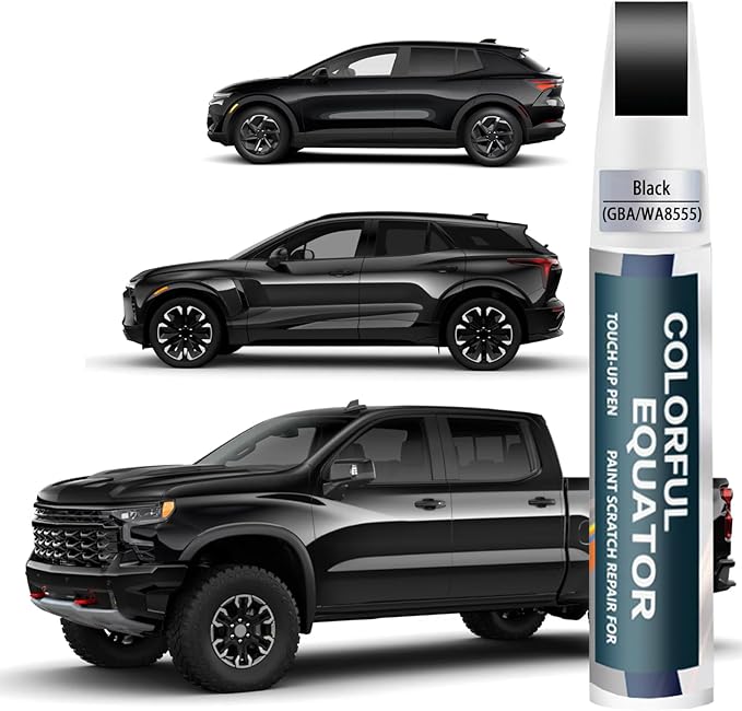 Black(GBA/WA8555) Touch Up Paint Compatible with Chevrolet, Car Paint Pen Scratch Repair Two-In-One Touch Up Paint, Premium Car Scratch Remover for Deep Scratches