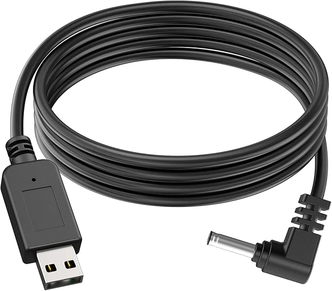 Radar Detector Cable, USB to DC3.5 Plug Cord,Replacement Radar Detectors Power Cable for Cobr RAD 350 380 450 480i Uniden DFR1 DFR3 DFR5 whistler Radenso Pro M Radar Detector (DC3.5-9.84FT)