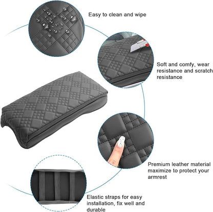 SXCY for 2025 2026 GMC Terrain Armrest Cover Pad for 2025 2026 GMC Terrain Accessories 2025 2026 Terrain Center Console Cover 2025 2026 Terrain Middle Console Cover Add Soft Cotton Cushion (Added-Pad)