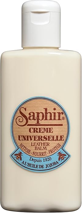 SAPHIR Beauté du Cuir Crème Universelle - All-Purpose Leather Balm for Repair with Jojoba Oil & Beeswax - Non-Pigmented Cream