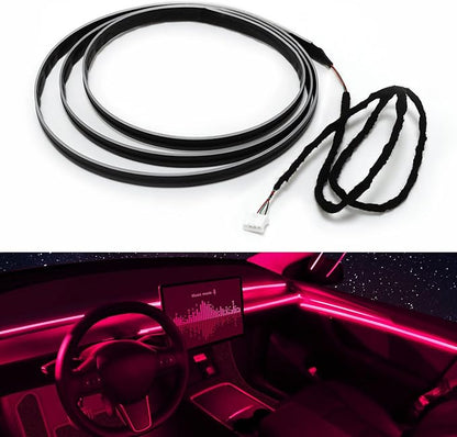 RGB Acrylic Interior Car LED Strip Light 43-inch, which fit for RGB Main Controller Connects and sub-Controller kit (not Including)