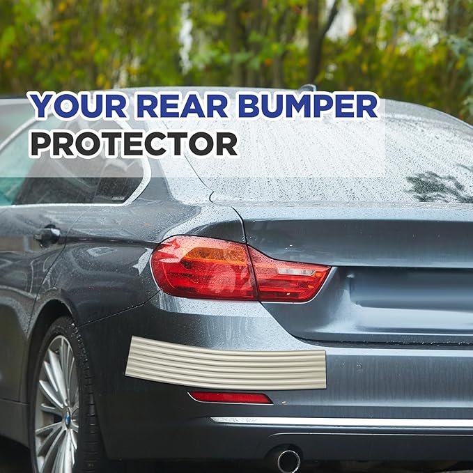 Garage Wall Protector 3.15in x 10ft Self-Adhesive Rubber Bumper Protectors Strip for Car SUV Doors Waterproof Anti-Scratch Wall Bumper Guard for Garage Car(Gray)